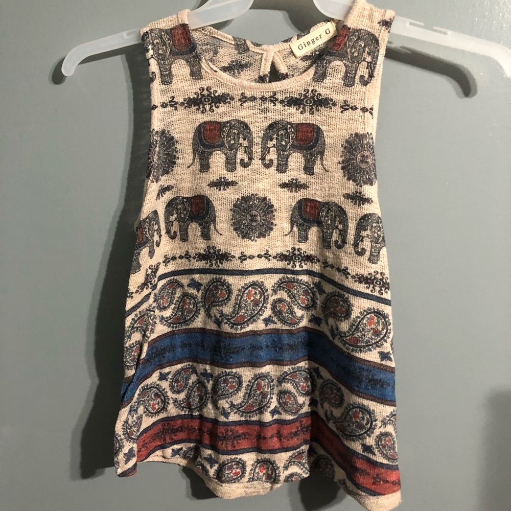 Tank top blouse, size small